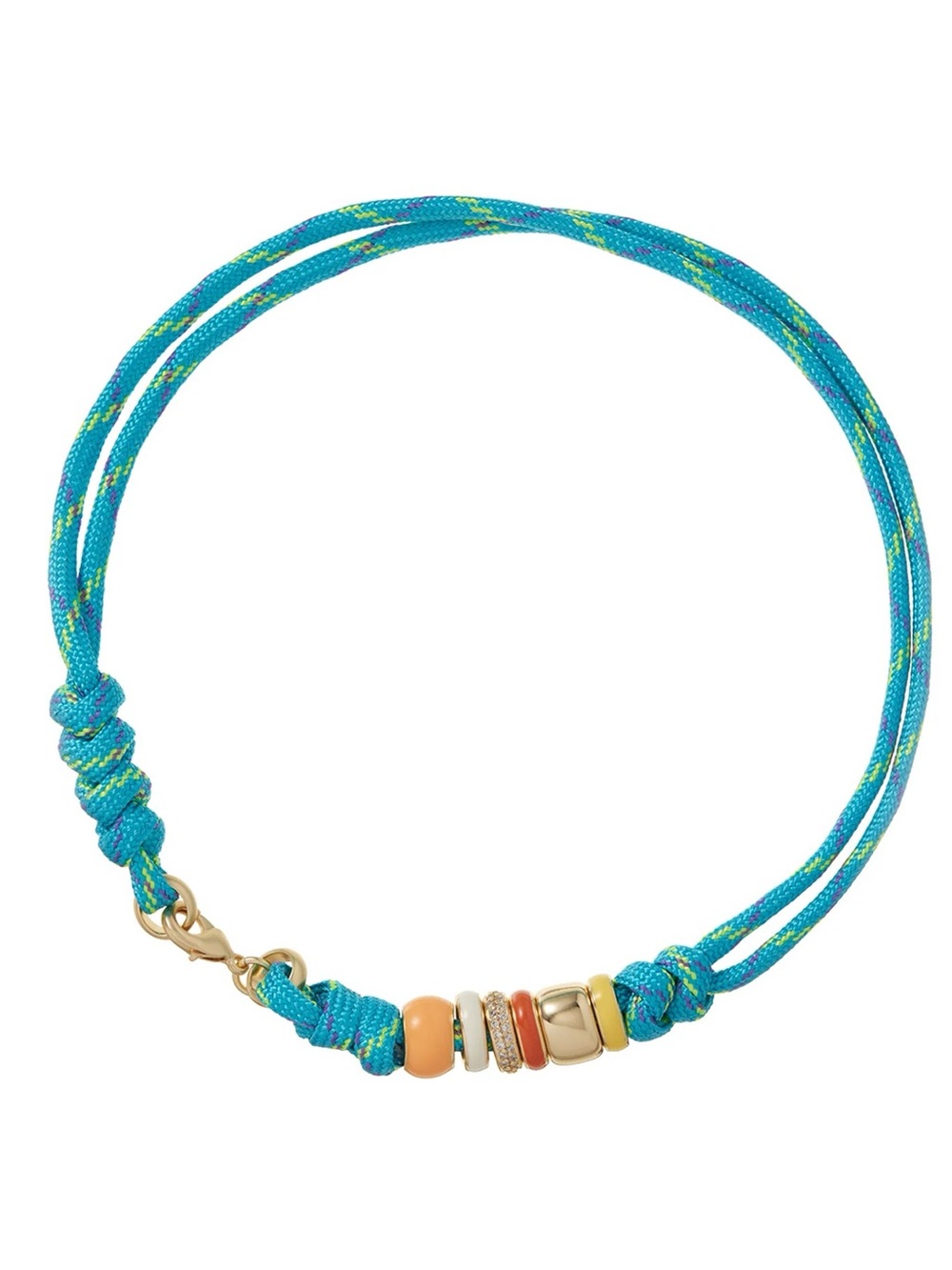 Roxanne Assoulin Turquoise Cord Multicolor Bead Necklace